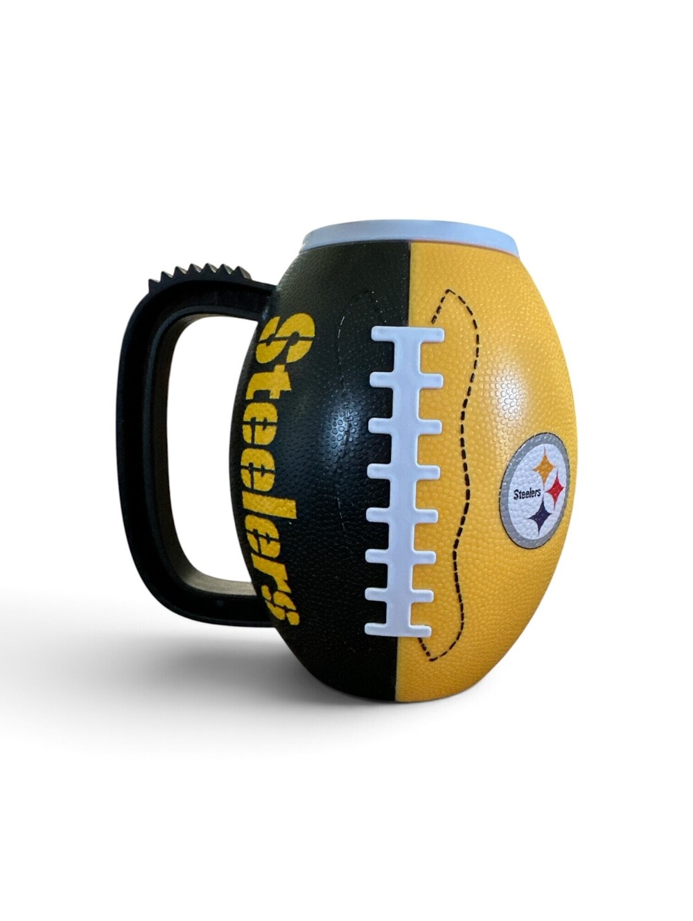 Pittsburgh Steelers 24 Oz Football Mug Party Animal NFL Black Gold Cup